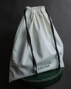 "CELINE" Various studs horizontal leather 2way bag