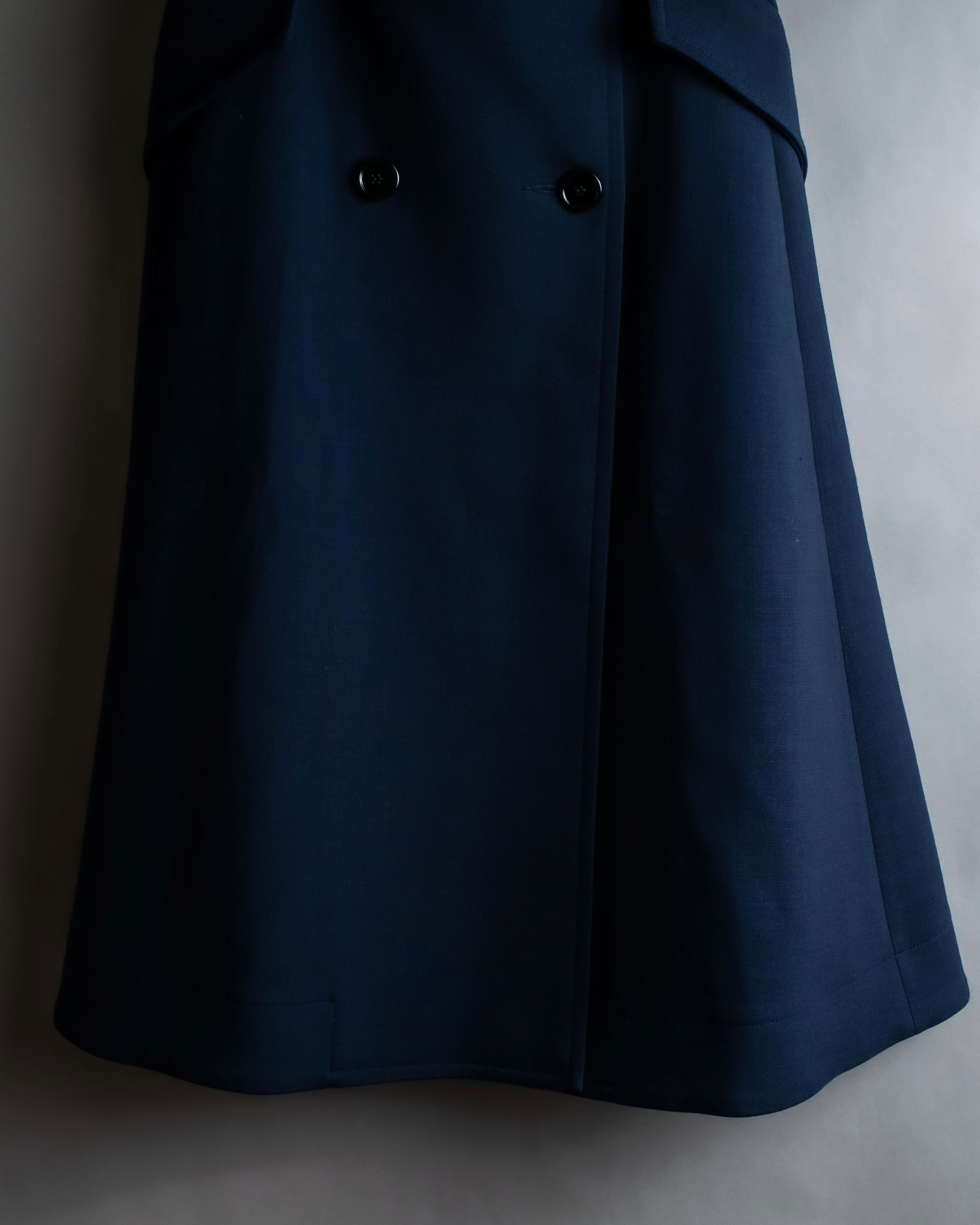 "MM6 MAISON MARGIELA" 20SS Beautiful navy trench skirt