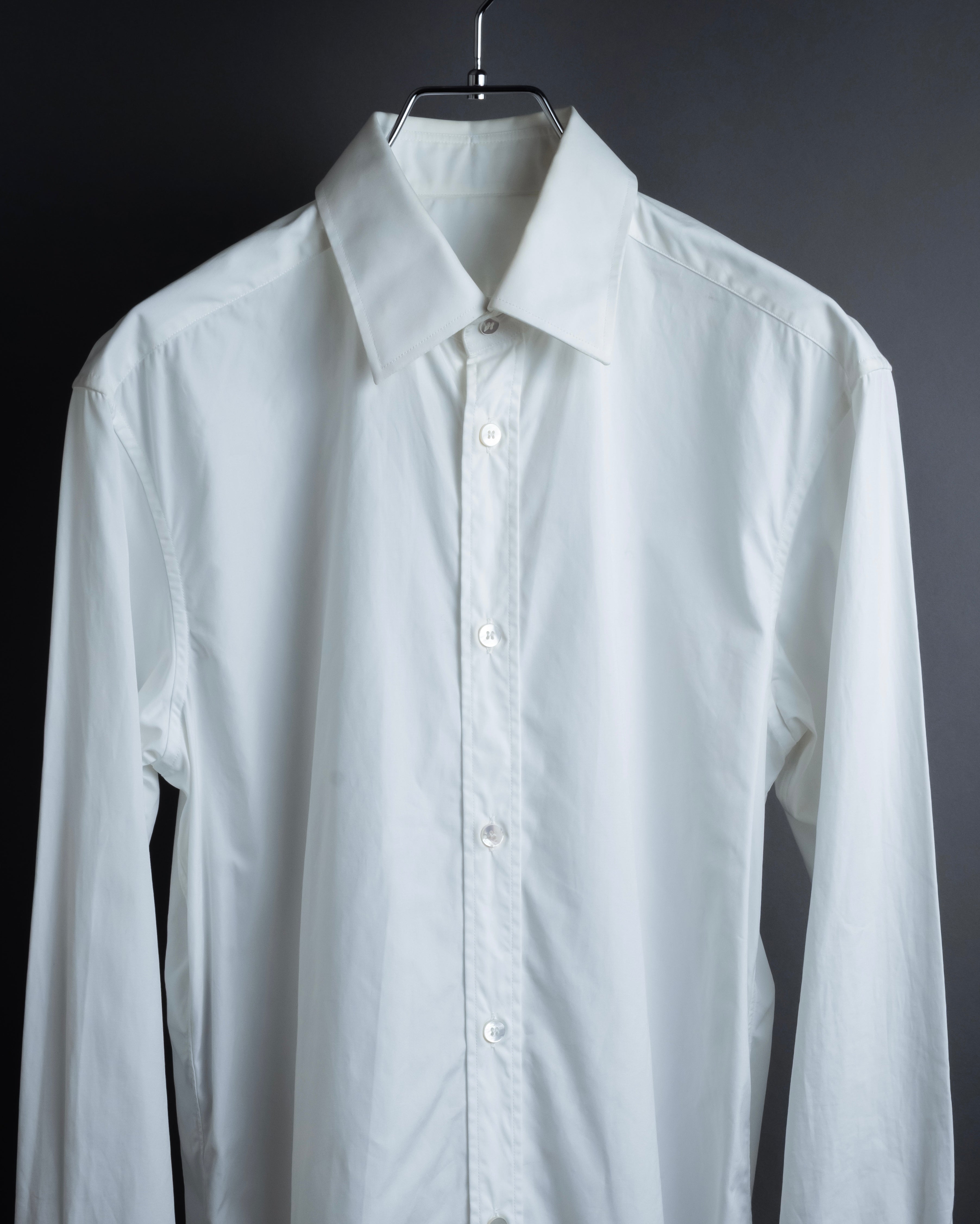 "MAISON MARGIELA" 20AW Long cuff design cotton white shirt