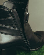 -SPECIAL- “BALENCIAGA” 2014-16’s Metal bar leather ankle boots