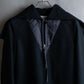 "MM6 MAISON MARGIELA" Wool blend zip up cape collar jacket