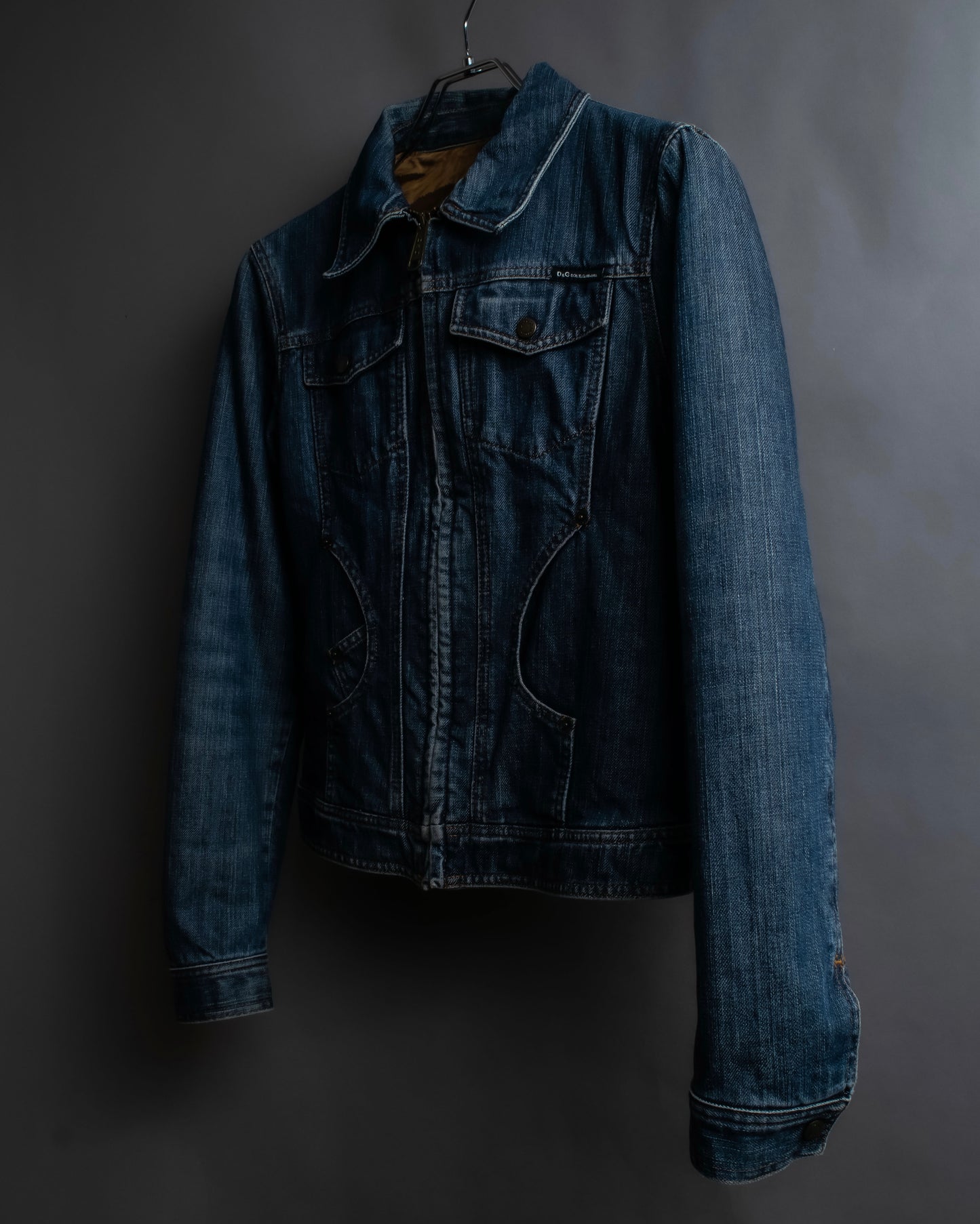 "Dolce & Gabbana" Cutting stitch detail denim jacket