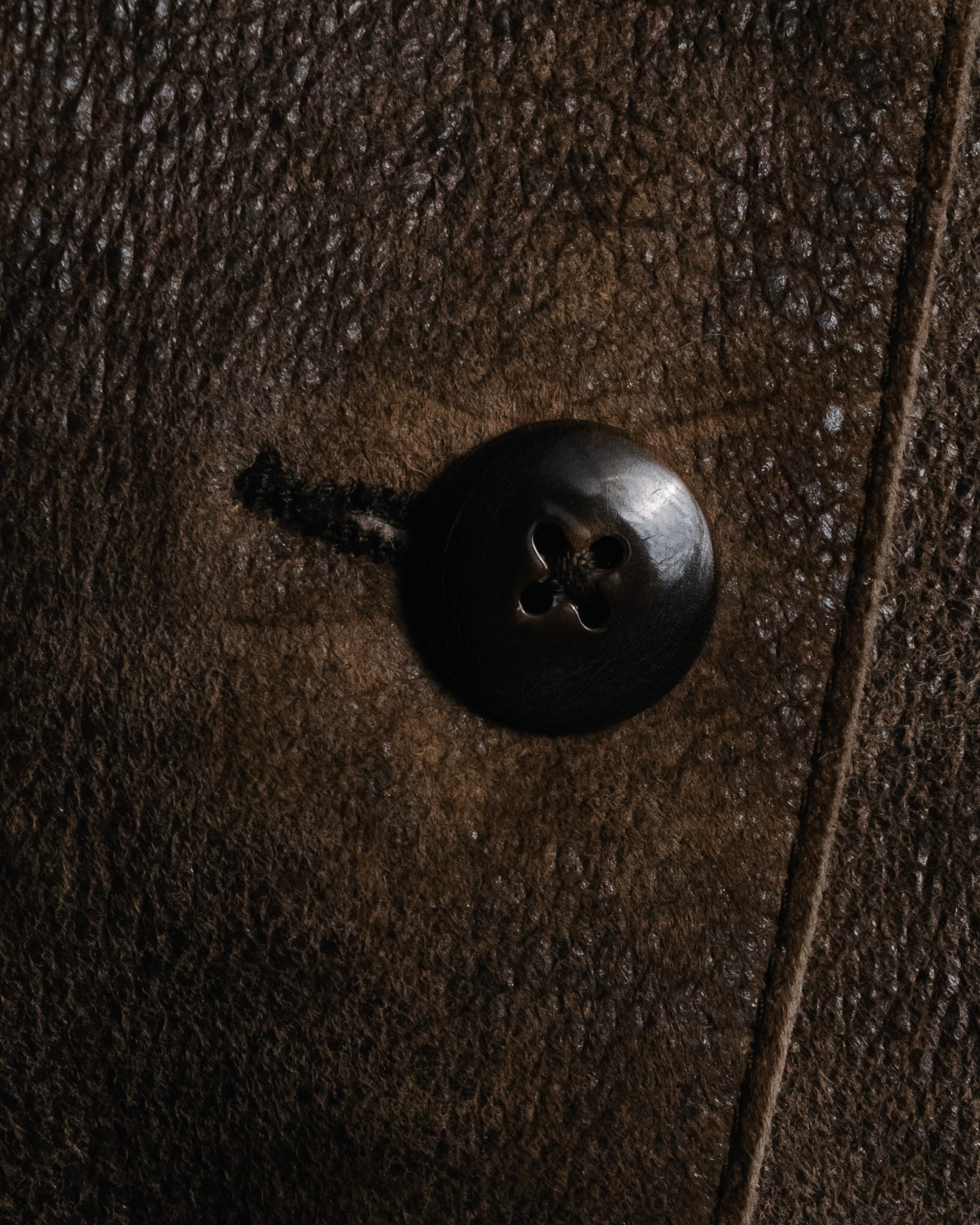 "JIL SANDER" 90’s-03 seam-detailed grained leather tailored jacket