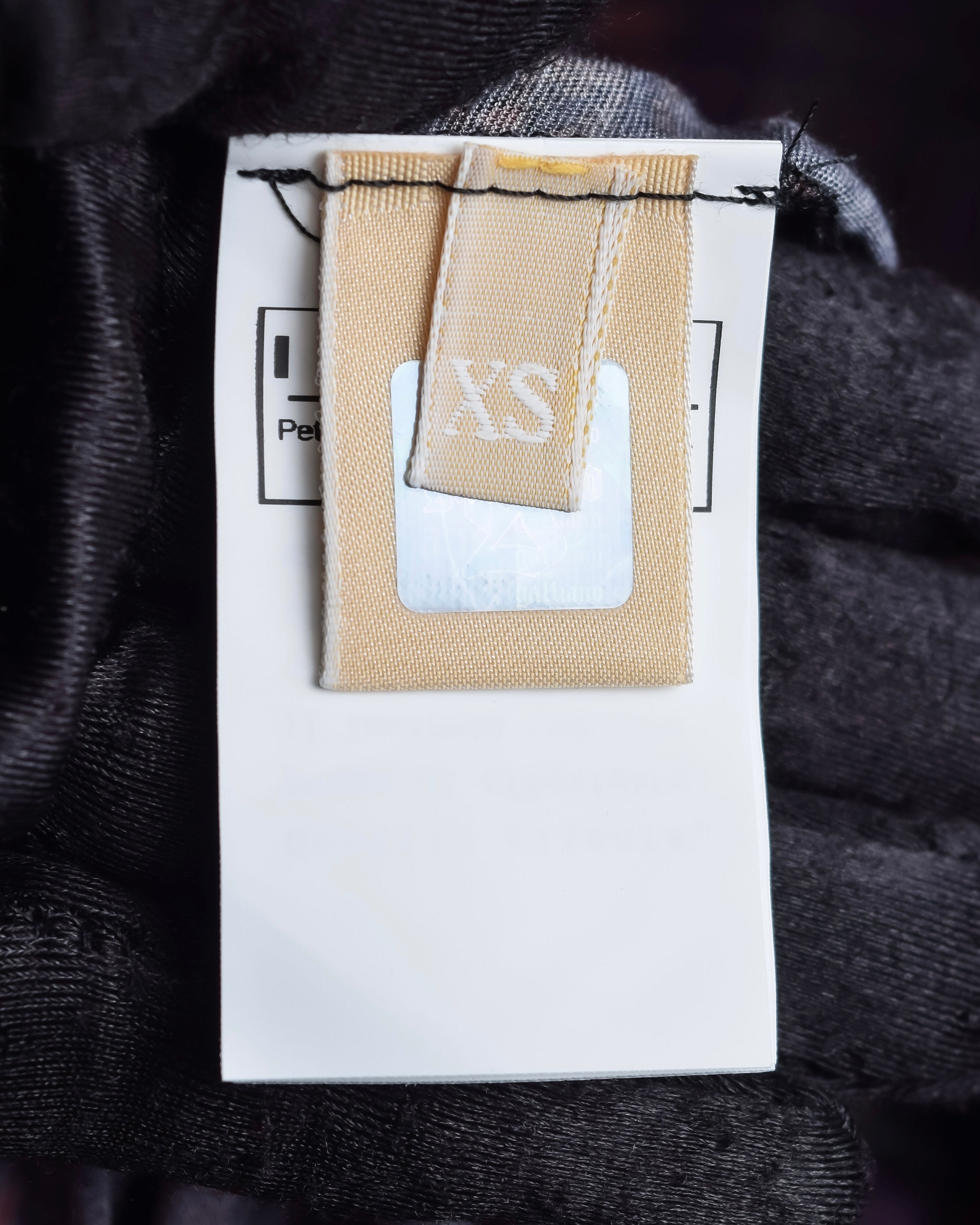 "John Galliano" Layered oriental check pattern pullover