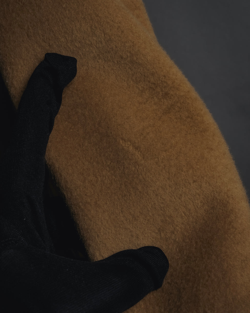 "BURBERRYS" 80’s-90’s Fly-front wool cashmere coat