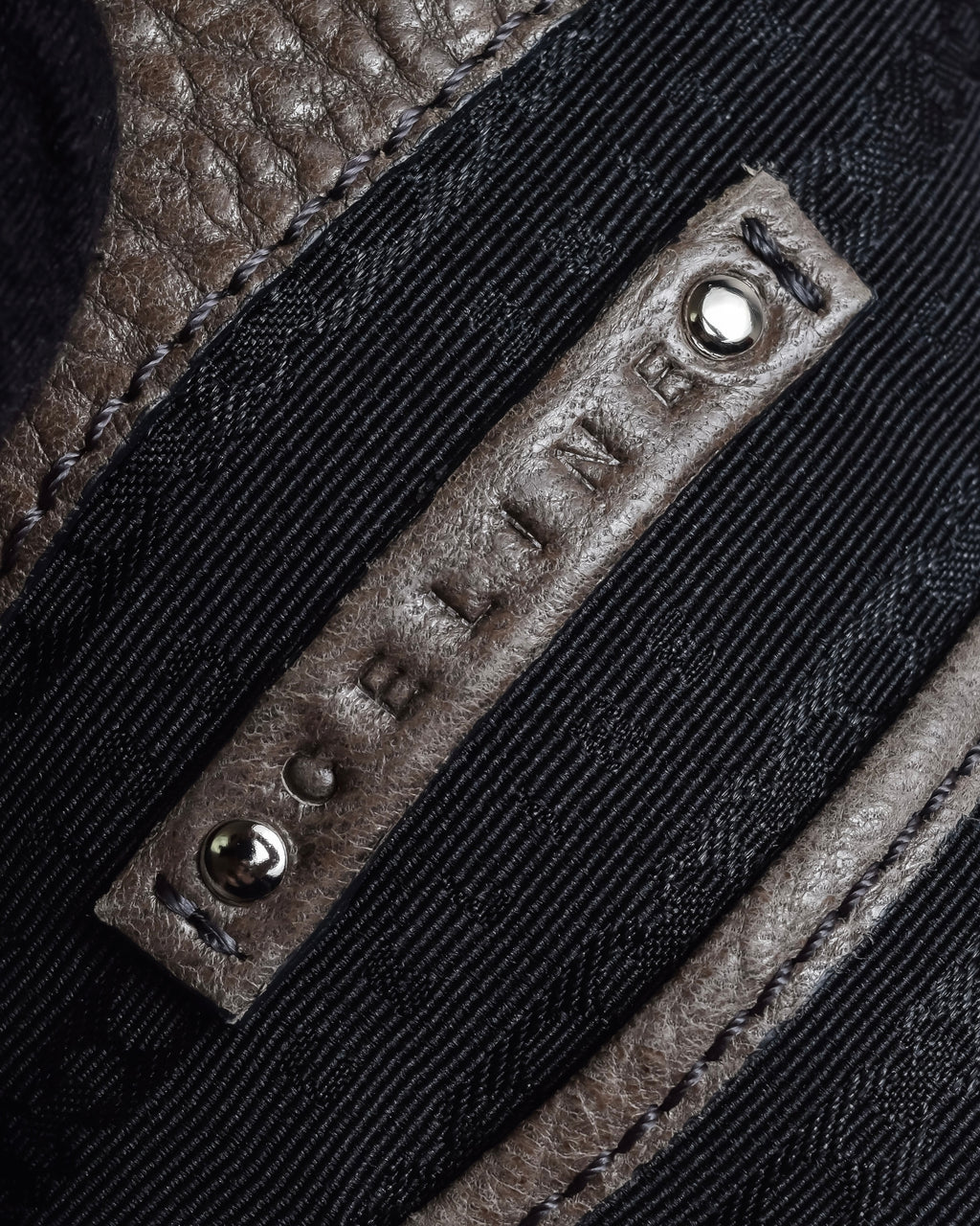 "CELINE" Softly structured leather city bag