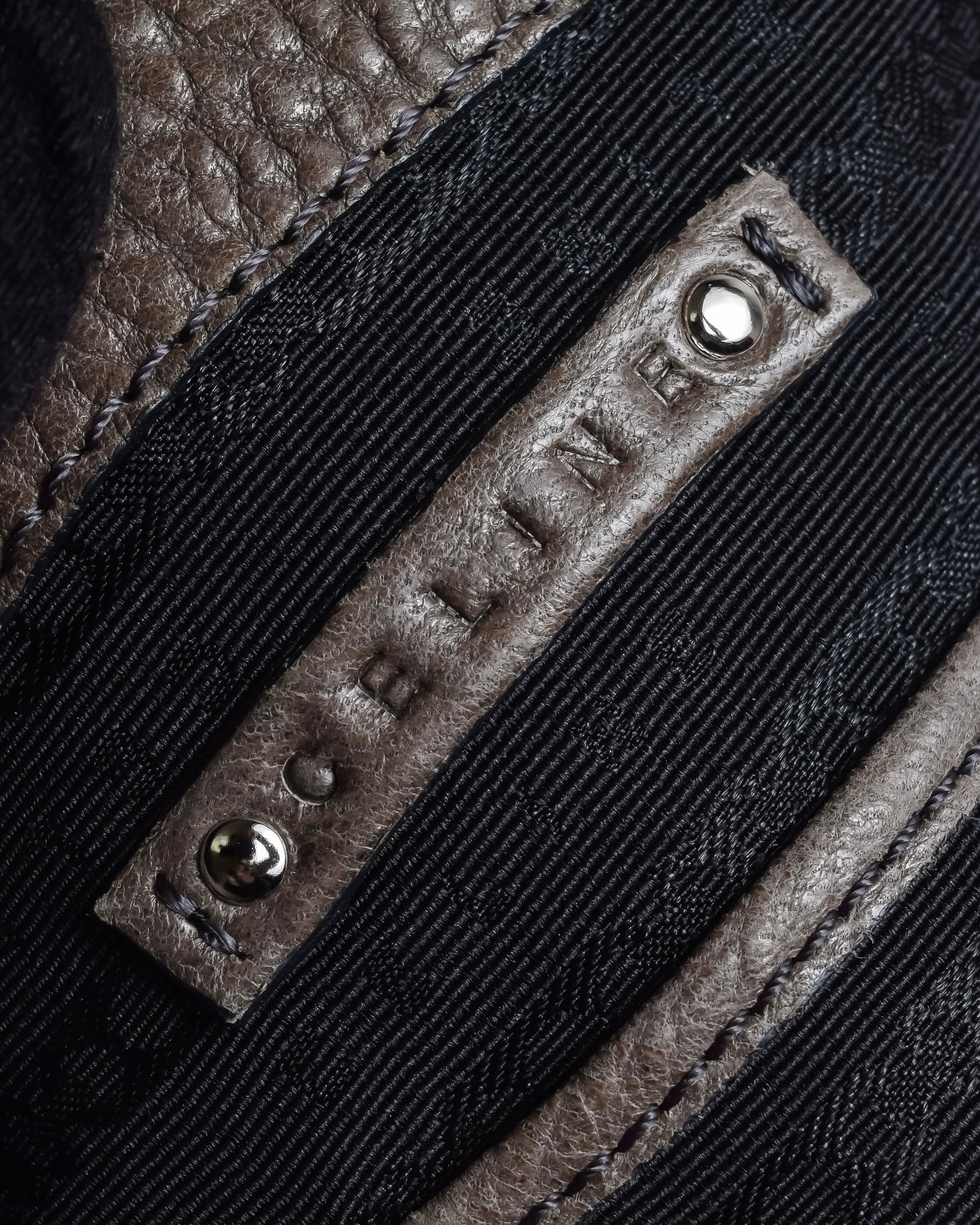 "CELINE" Softly structured leather city bag