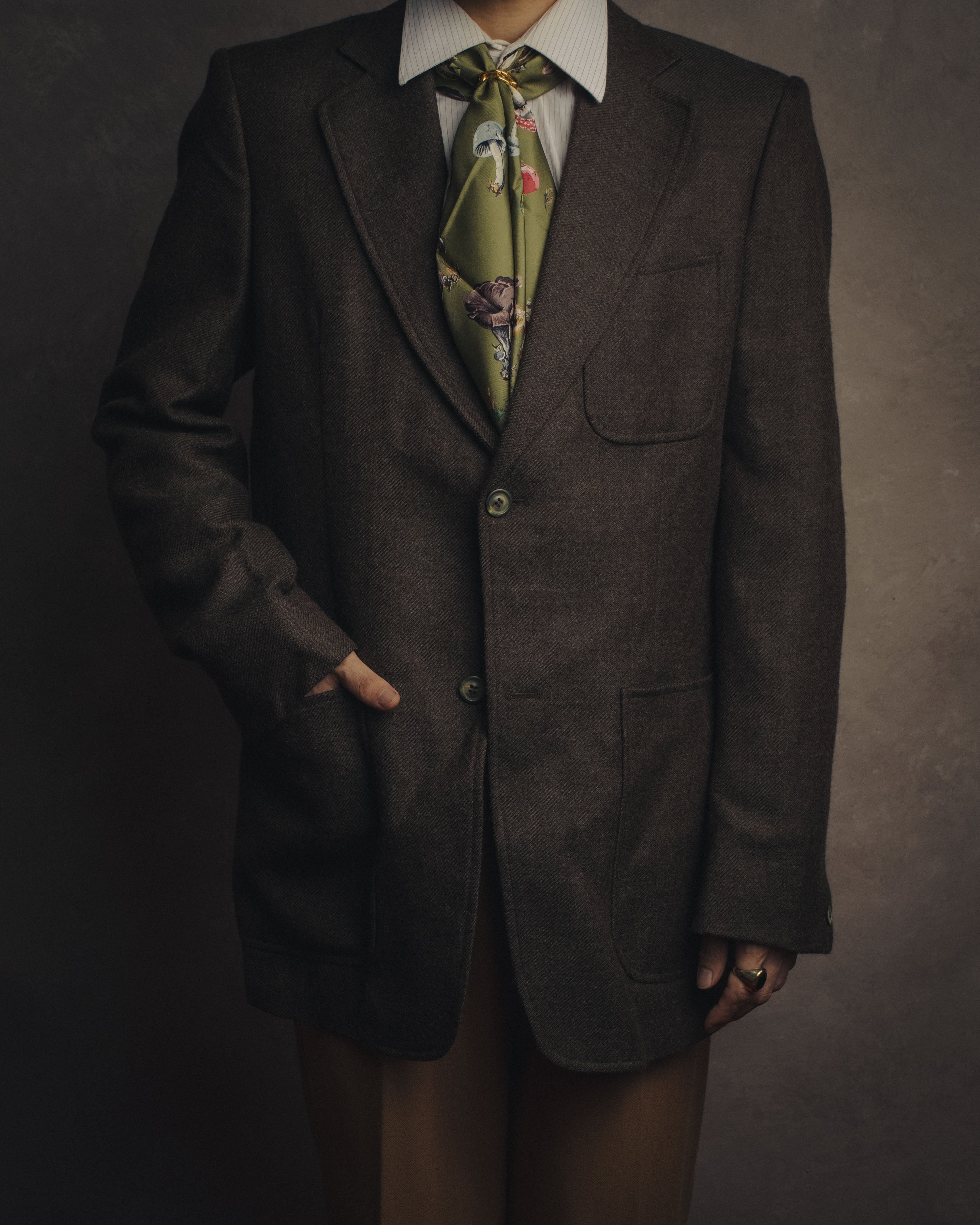 -SPECIAL- “HERMÈS“ 90’s-00’s Champignons botanical mushroom silk carré