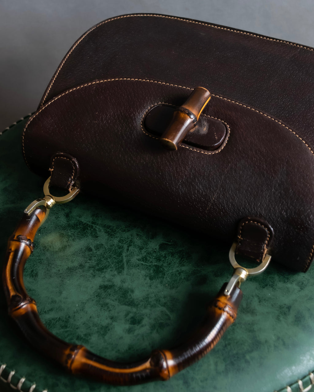 "GUCCI"「1947」 Bamboo handbag