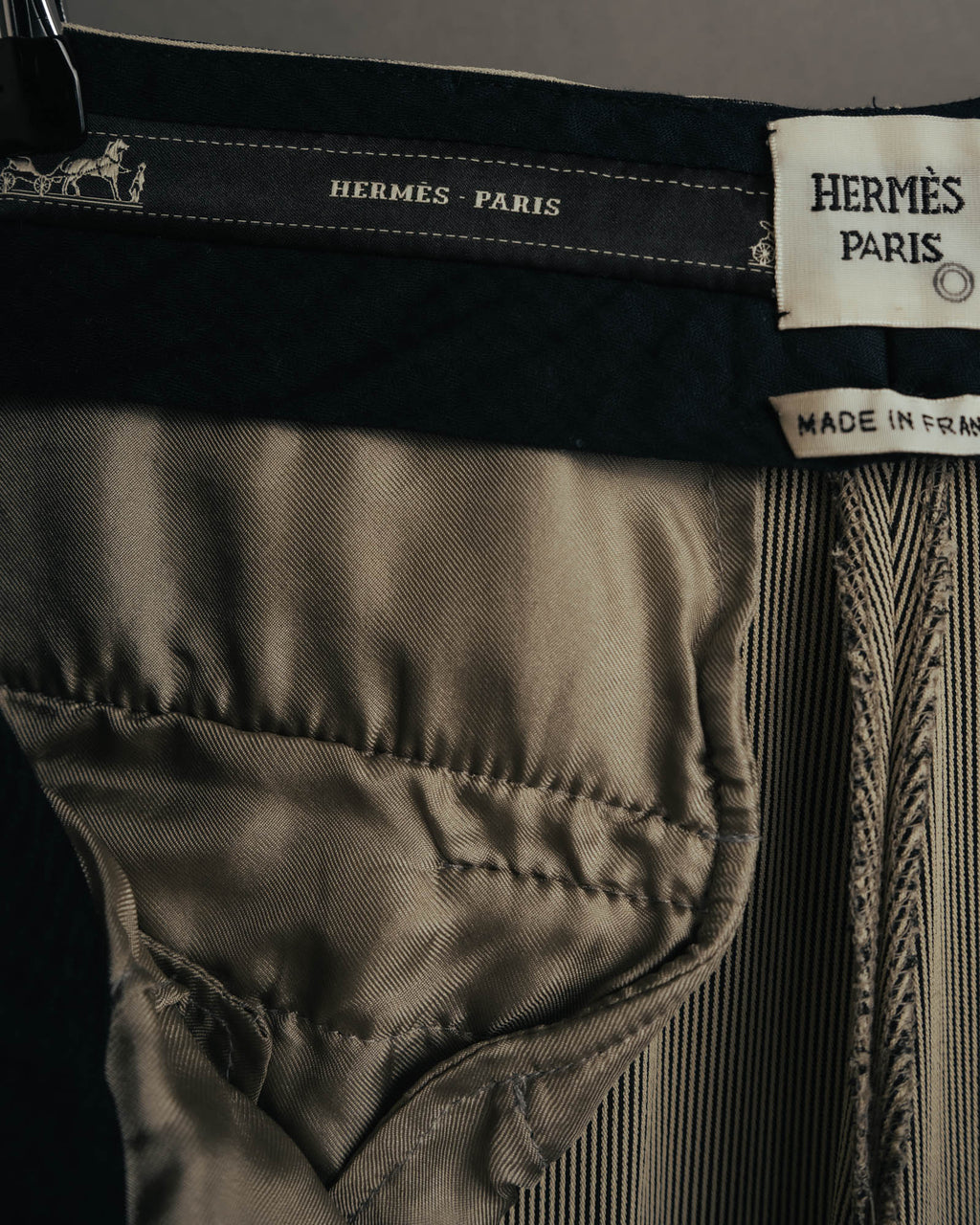-SPECIAL- “HERMÈS“ Late 90’s-2010’s Fluid striped wide trousers