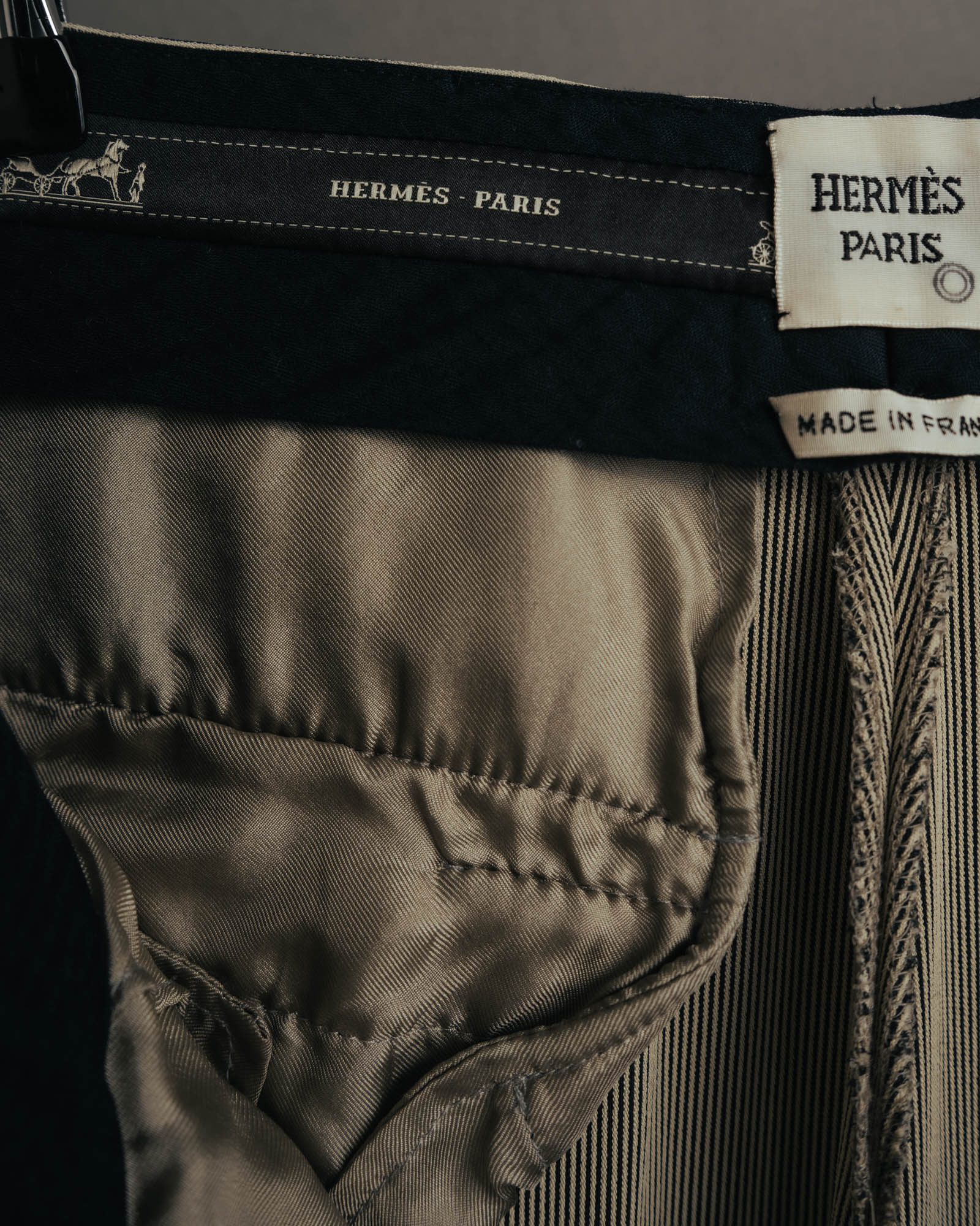-SPECIAL- “HERMÈS“ Late 90’s-2010’s Fluid striped wide trousers