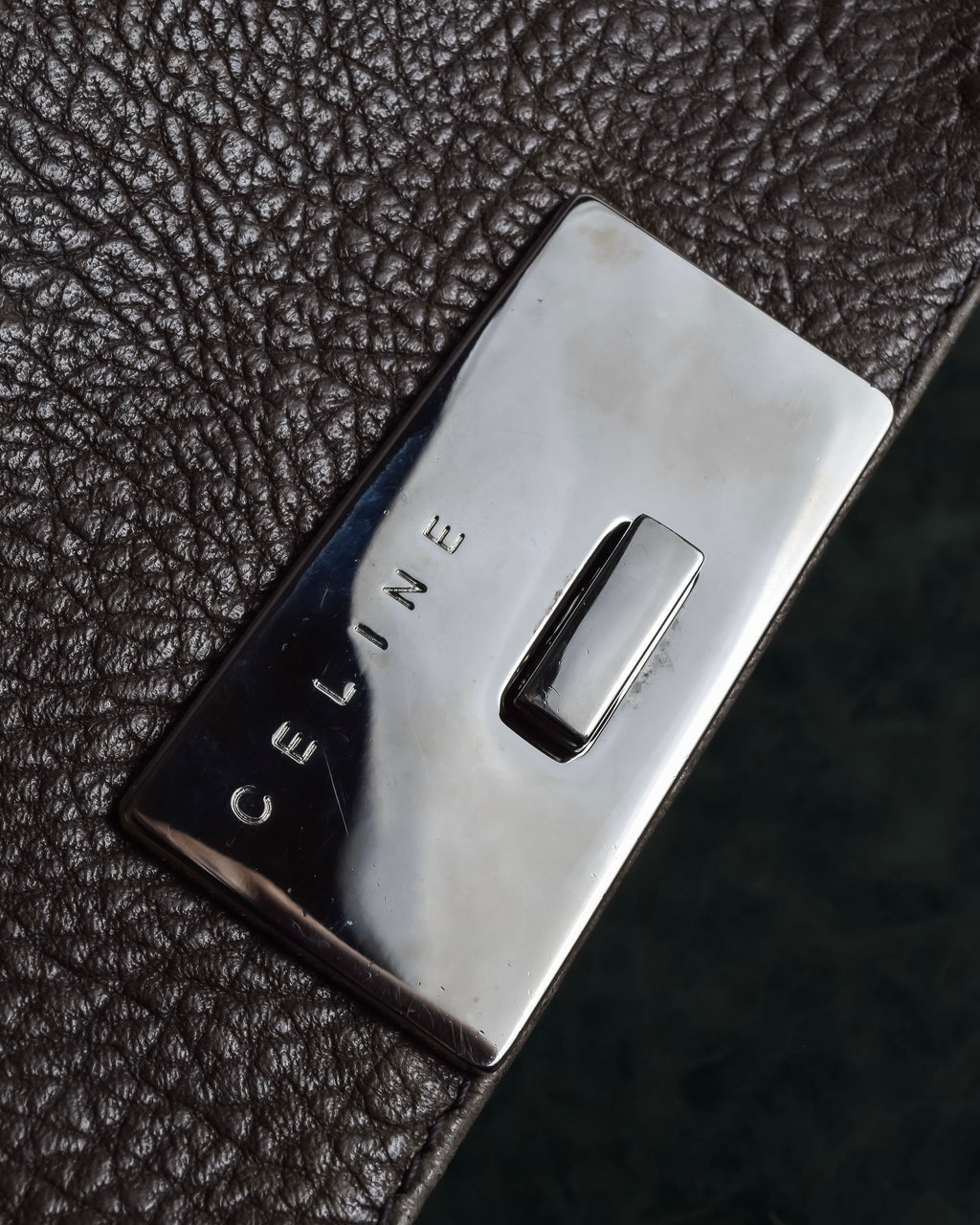 "CELINE" Softly structured leather city bag