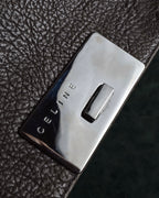 "CELINE" Softly structured leather city bag