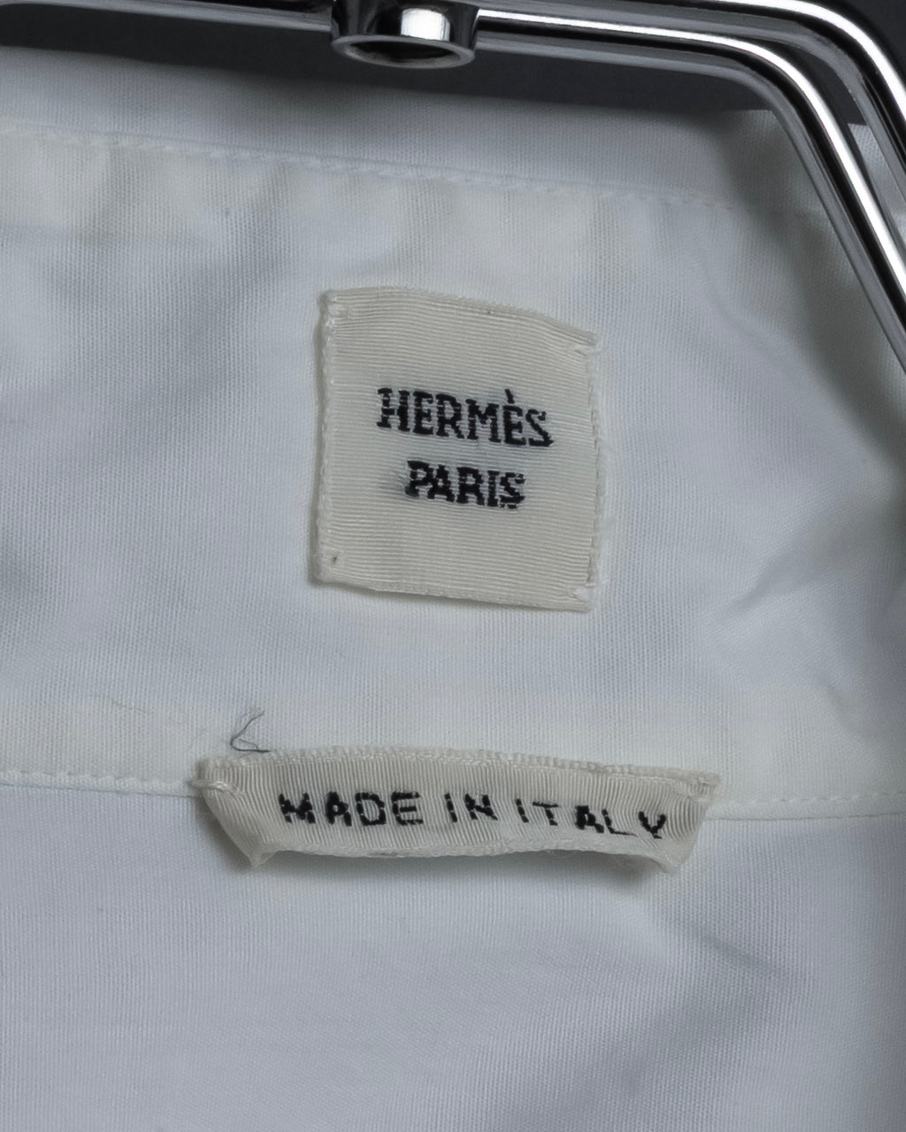 "HERMES" High-quality fine count cotton dress shirt