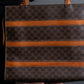 "CELINE" Macadam Pattern Three Line Handbag