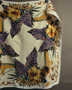 "CELINE" 90's-00's Floral printed cotton scarf