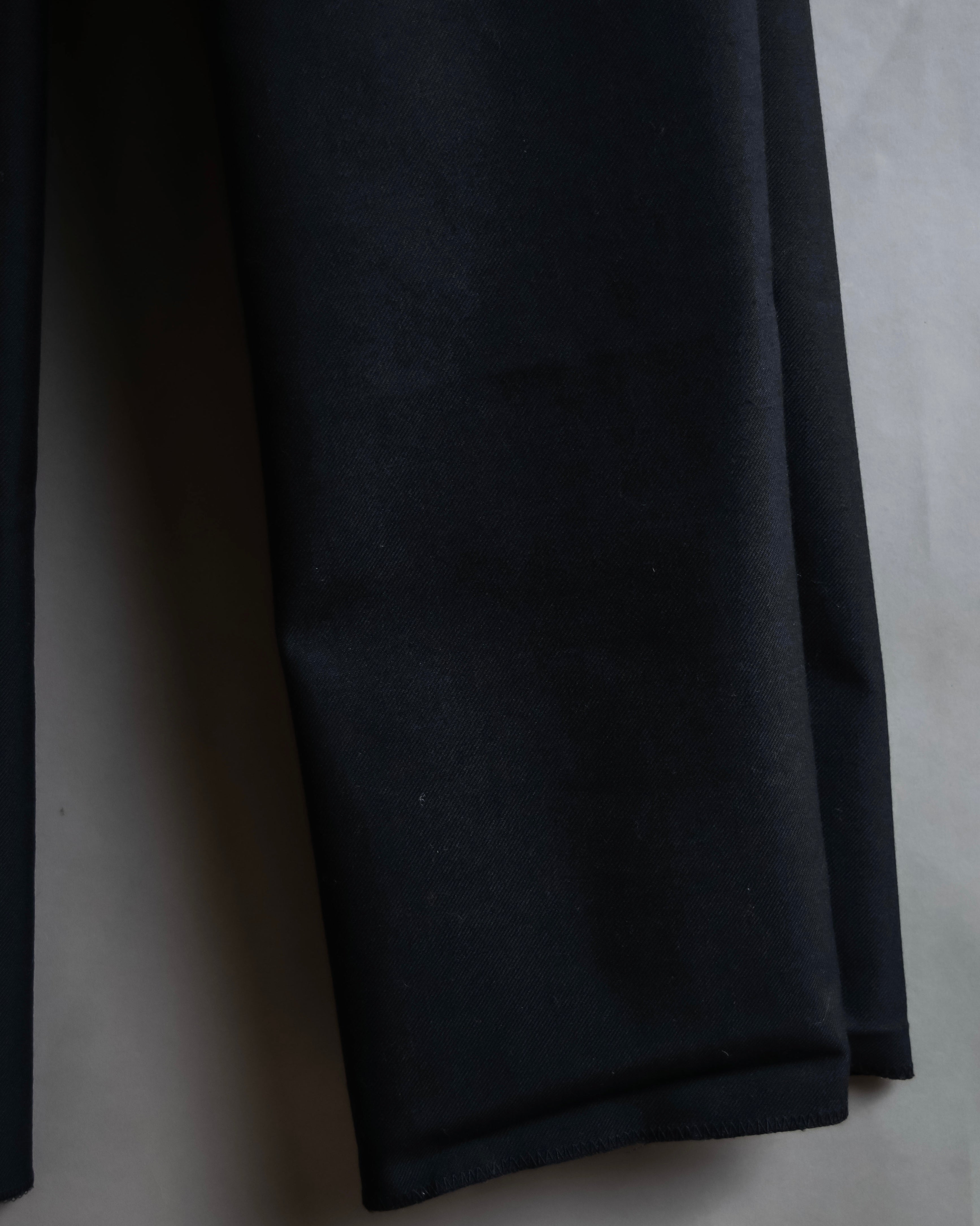 "US navy inspired lace back wide sailor pants"