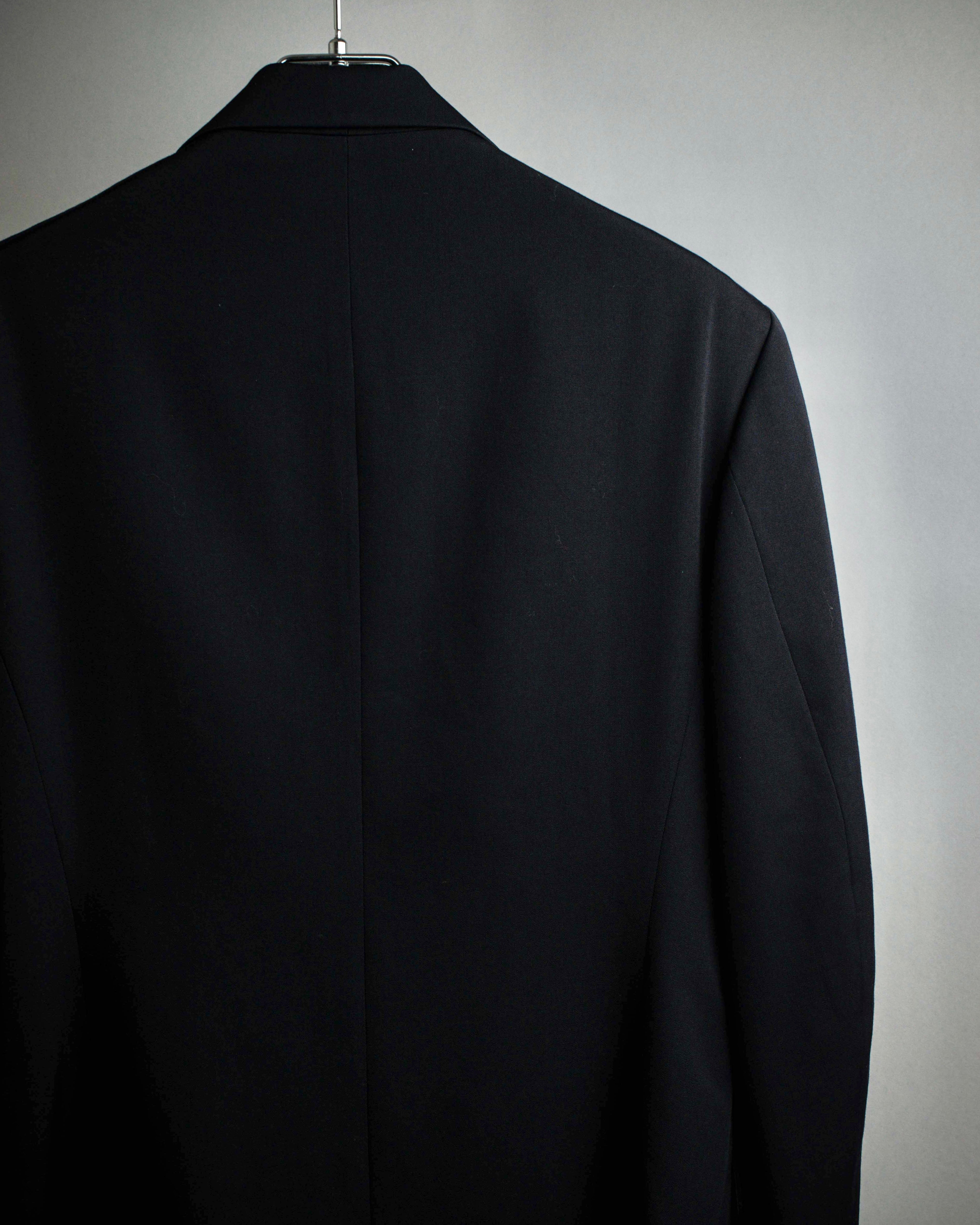 "Y's" 94AW sharp lapel cut design double-breasted jacket