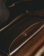 -SPECIAL- "HERMES" 50's Vintage box calf leather shoulder bag