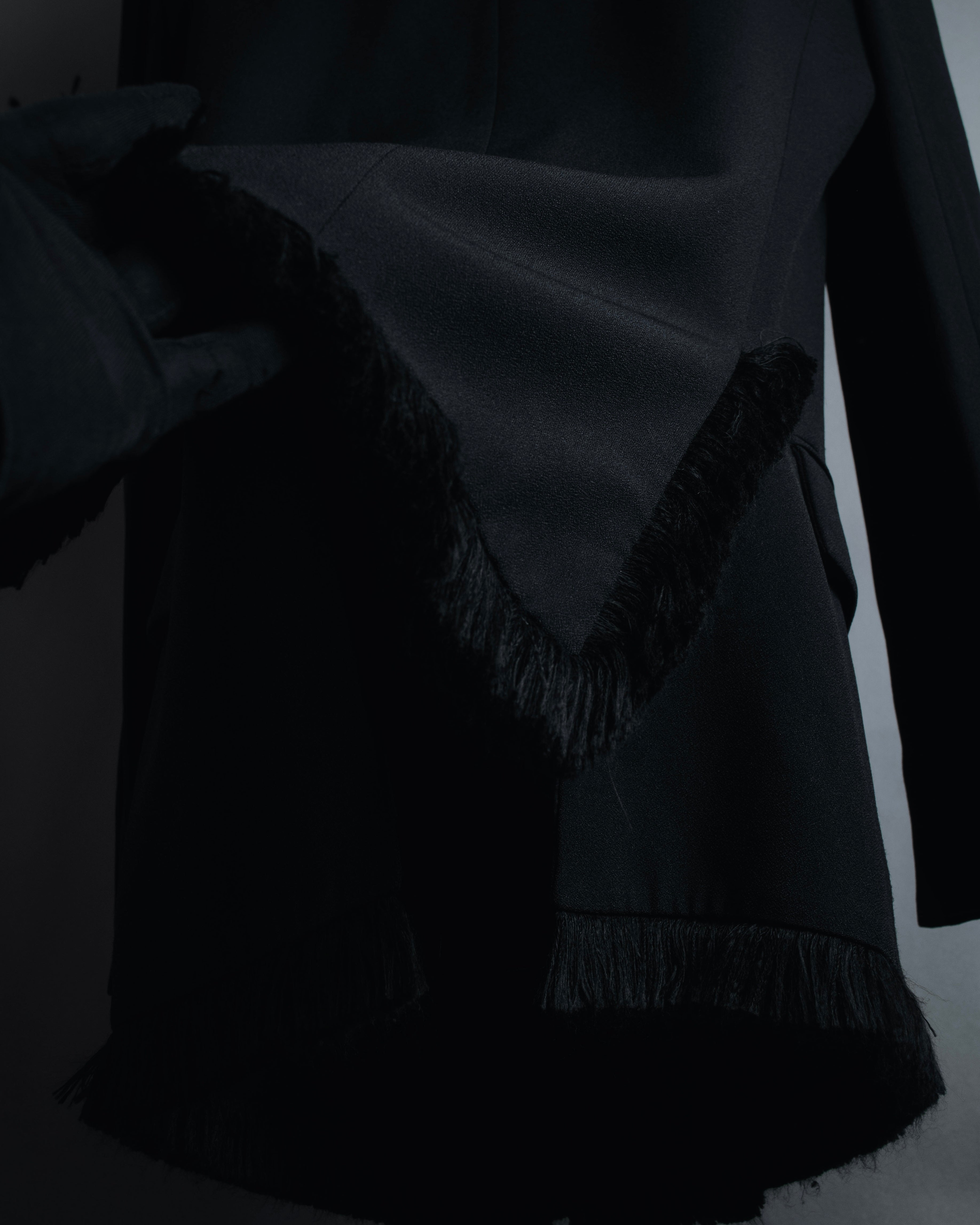 –SPECIAL– "Christian Dior"
98SS fringed peak lapel double breasted jacket