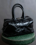 "YVES SAINT LAURENT" Glossy leather easy boston bag