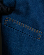 "Vintage stitch design denim vest"