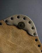 "CELINE" Studs design suede leather shoulder bag