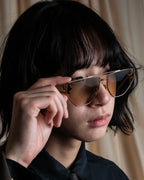 "Christian Dior" Metal acetate combination design sunglasses