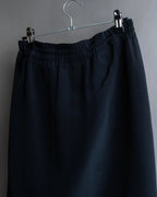 "CELINE" Gathered design mid-length silk skirt