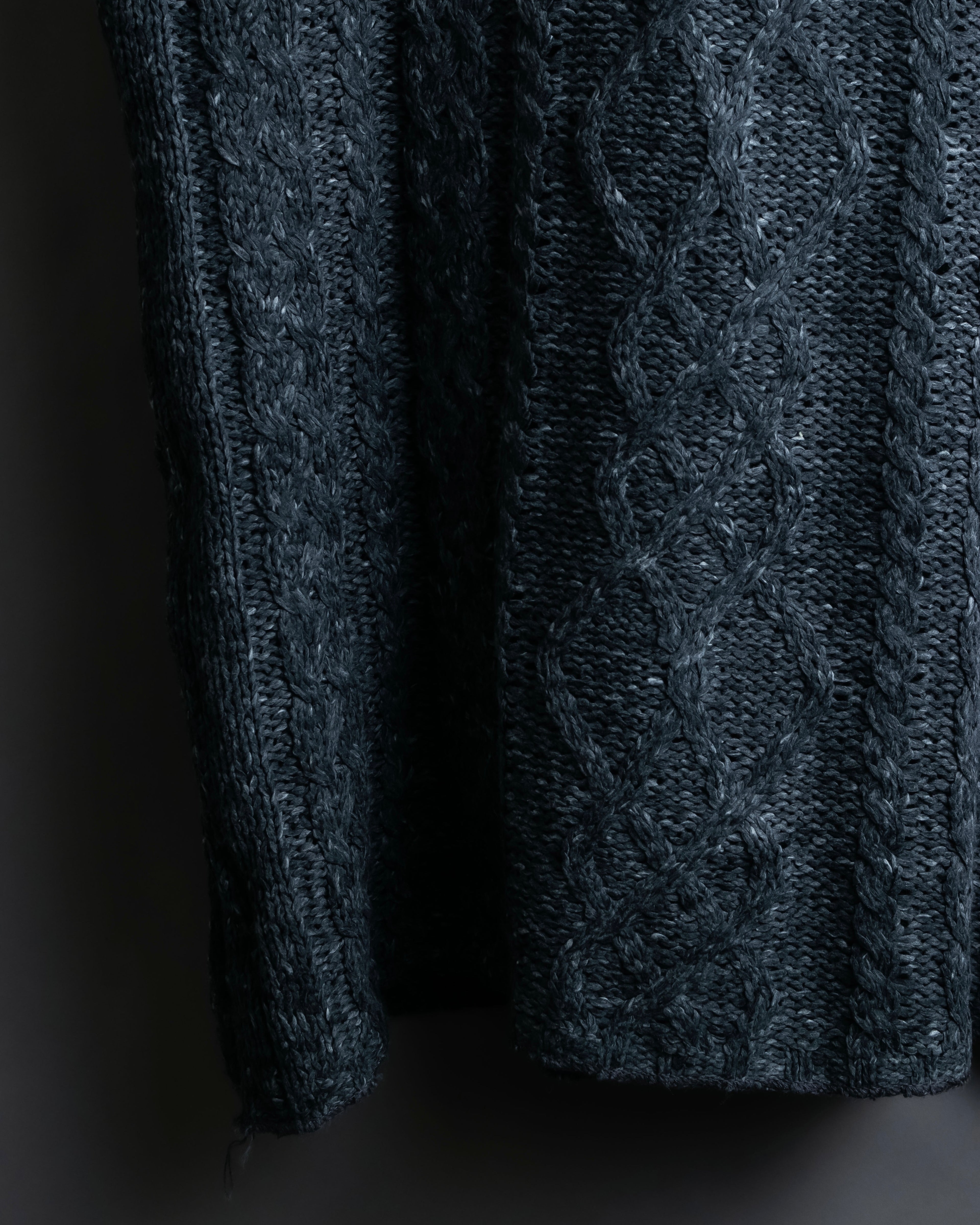 "MM6 MAISON MARGIELA" Cabled melange sleeveless knit