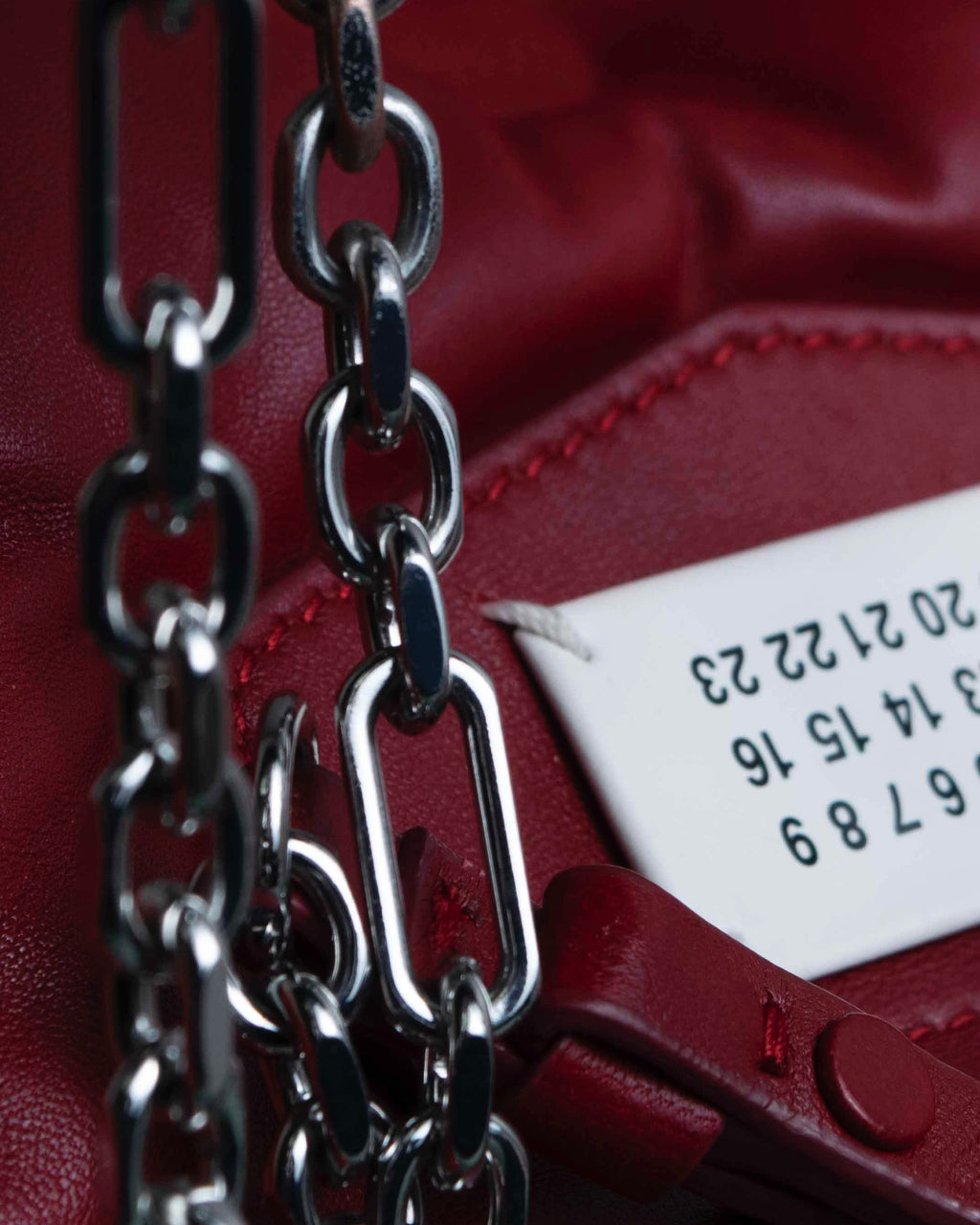 "MAISON MARGIELA" Red color Glam Slam chain shoulder bag