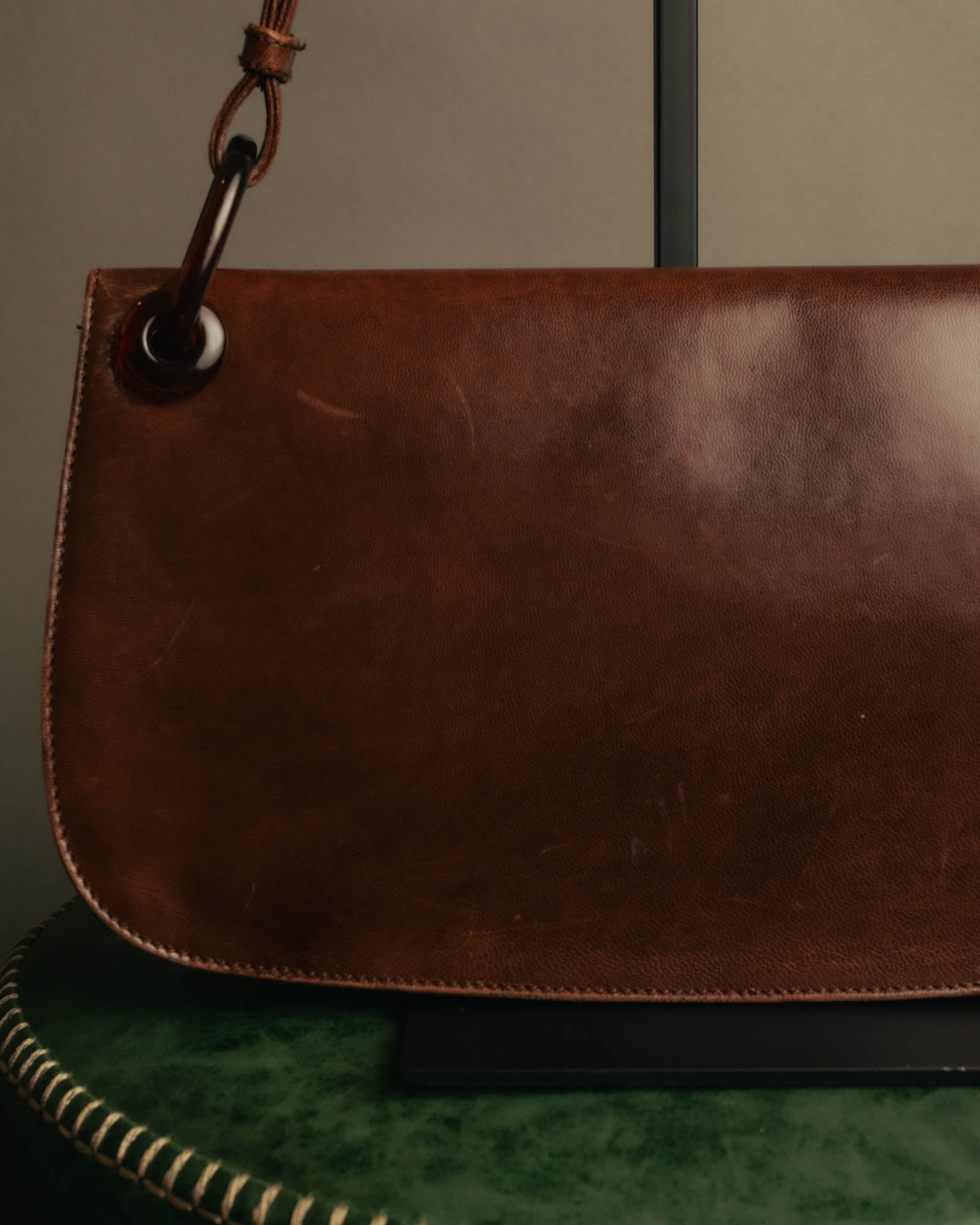 “PRADA” 2000’s Minimal leather shoulder bag