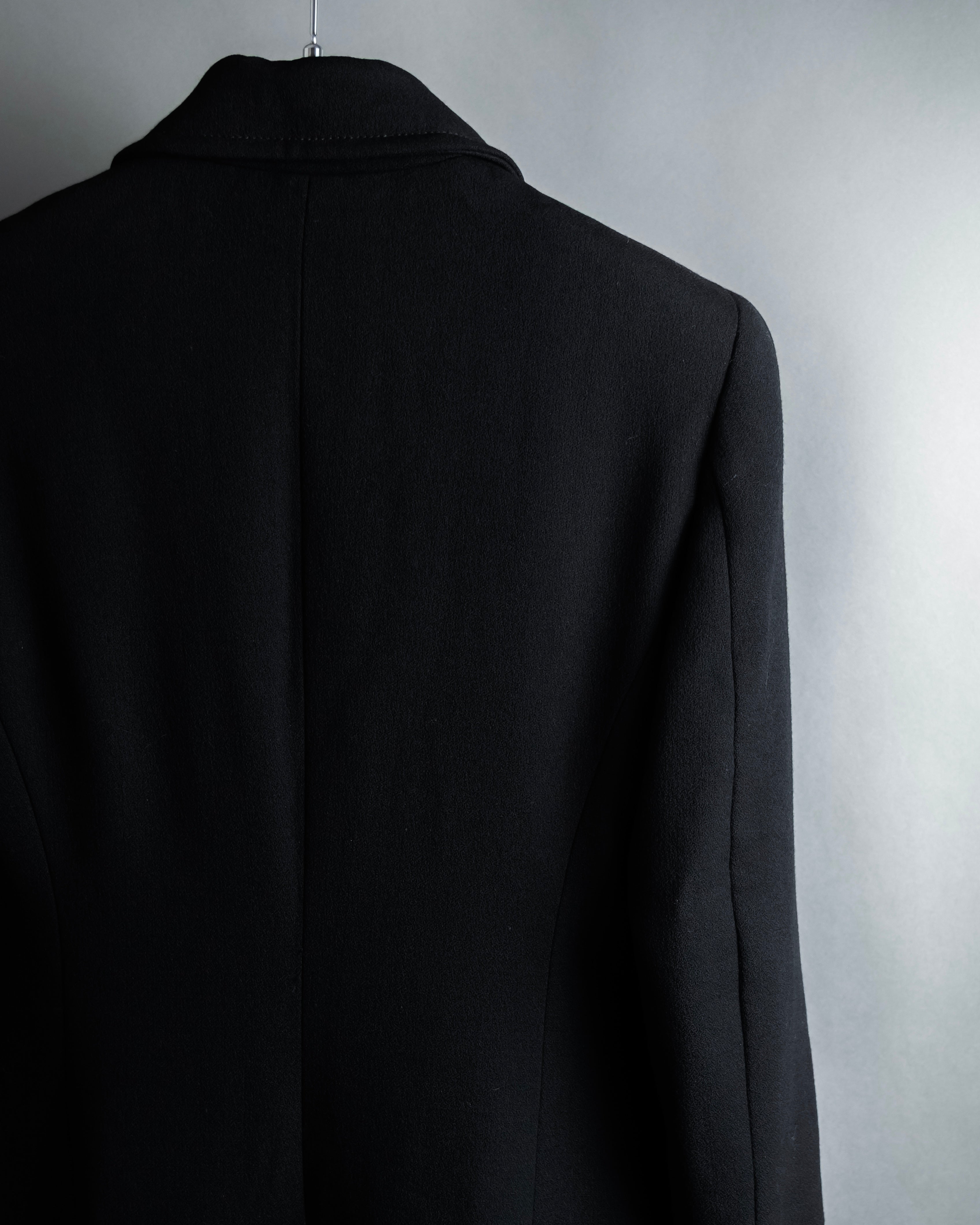 "GIANFRANCO FERRE" Multiple button sequences shaped long coat