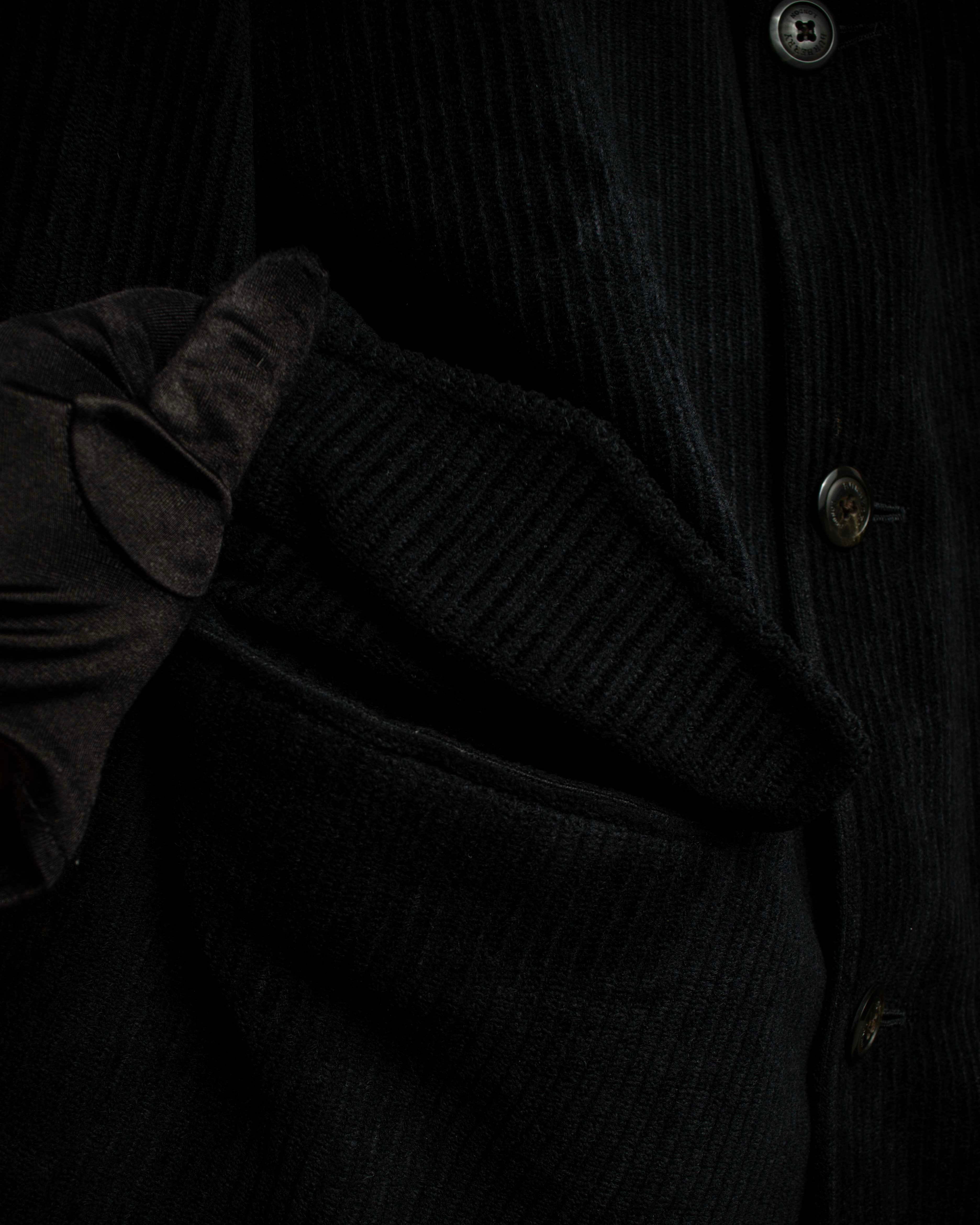 "BURBERRY" Thick wale corduroy oversized tailored jacket