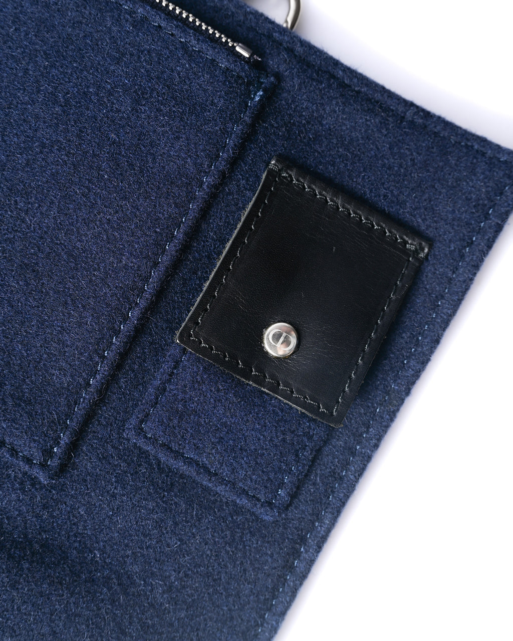 Christian Dior/ Felt Travel Organizer Clutch Bag Navy