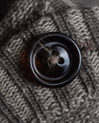 "MAISON MARGIELA" 13AW Patch accented low gauge wool cardigan