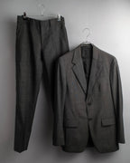 "PRADA" Sharkskin wool minimal tailoring set up