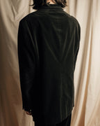 "ARMANI COLLEZIONI" Black corduroy relaxed set up