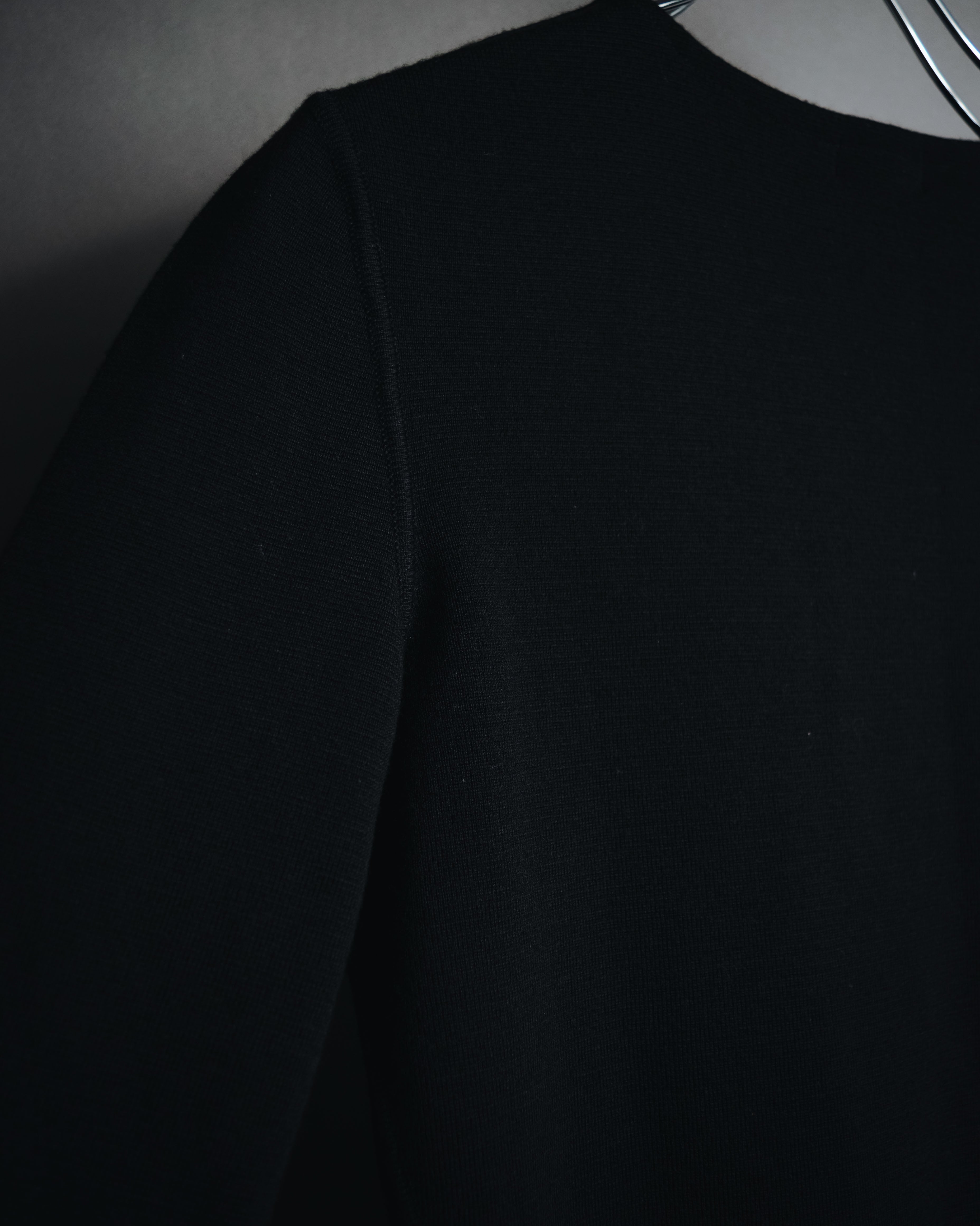 "HERMES" 00’s Minimal wool cashmere crewneck knit