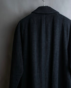 "BURBERRYS" Vintage stand collar concealed long coat