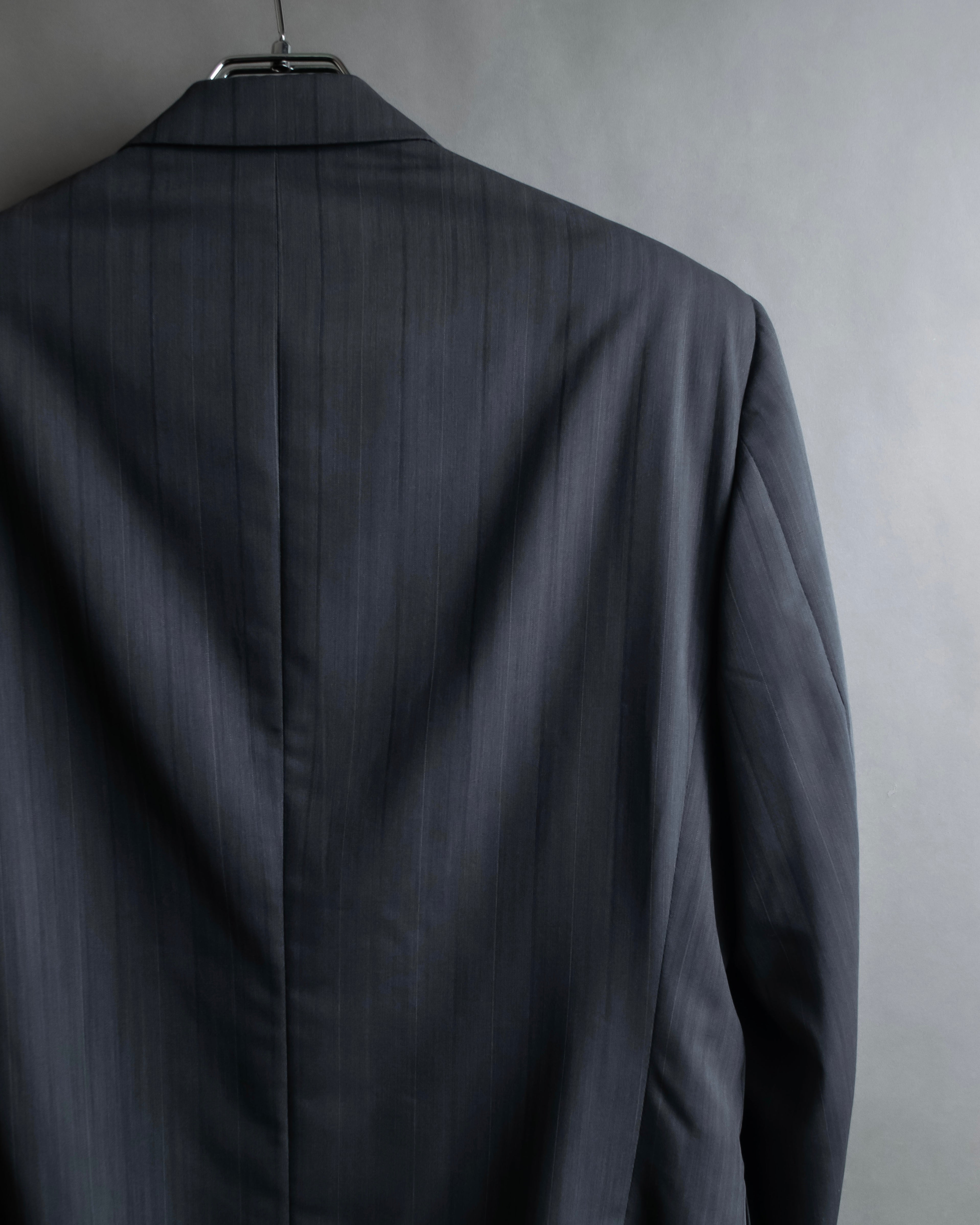 "CHRISTIAN DIOR MONSIEUR" Shadow stripe pattern classical formal detail set up