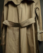 "BURBERRYS" Military detail single front stand collar coat