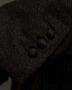 "FENDI" Double-breasted heavy duty wool flannel jacket