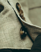 -SPECIAL- “Maison Martin Margiela” 2014SS raw-edge linen tailored jacket