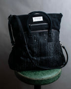 "MAISON MARGIELA" 5AC Harako leather corduroy combination 2way bag