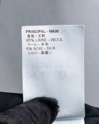 "LOUIS VUITTON" Leather tape cross knit detail vest