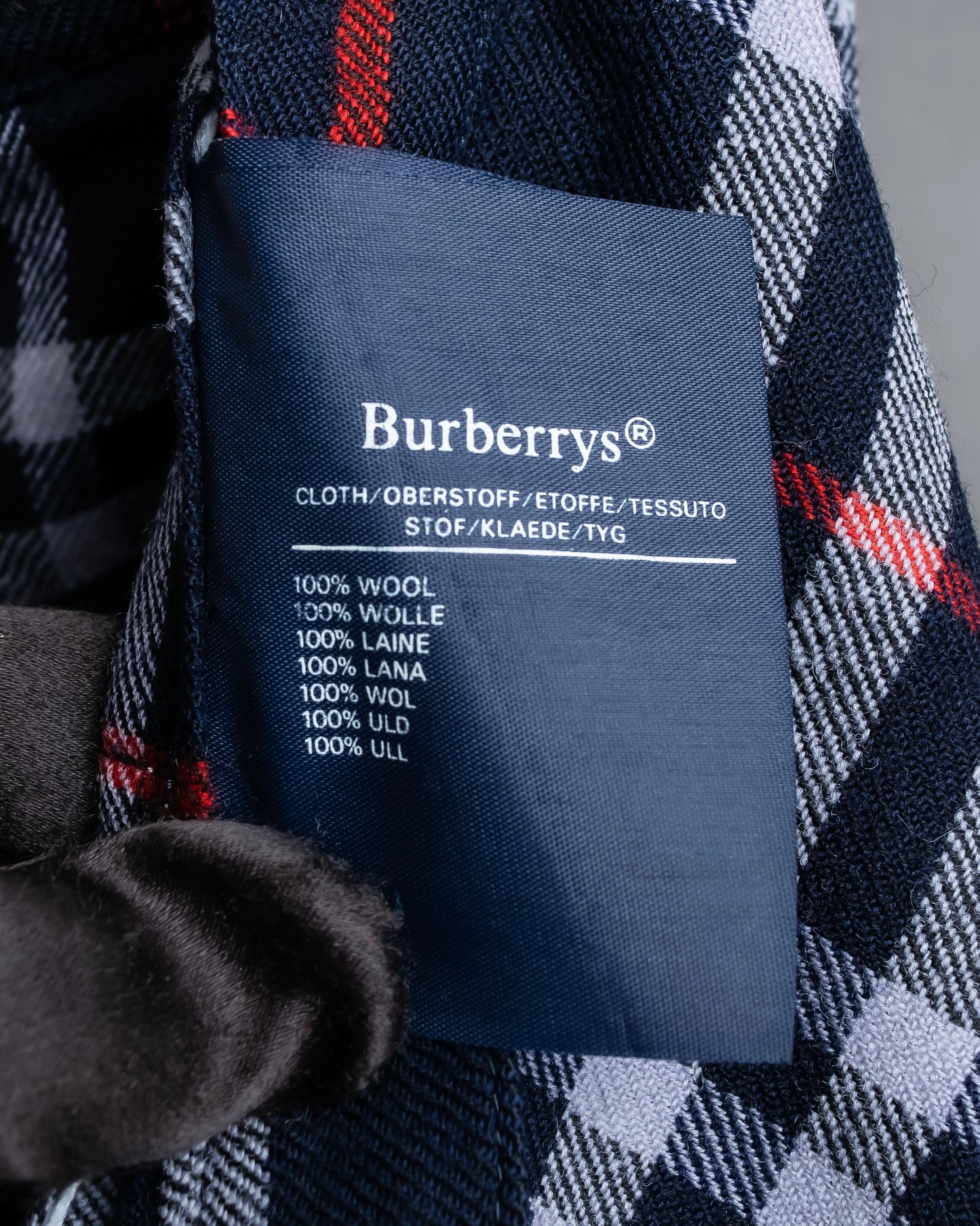 "BURBERRYS" Nova check pattern belted cropped quilted skirt