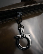 “Salvatore Ferragamo” 90’s-00’s glossy gancini shoulder bag