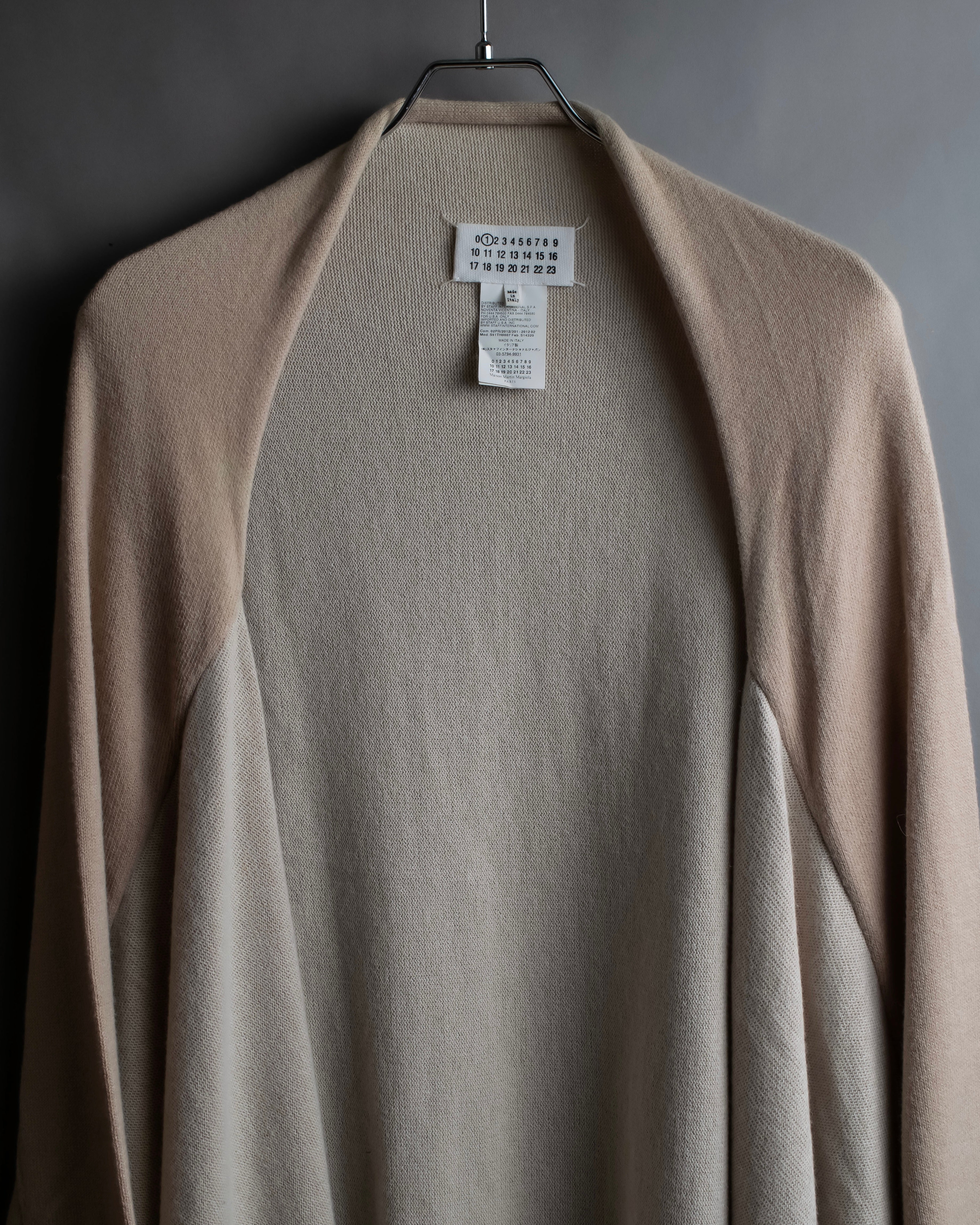 "Maison Martin Margiela" 2012 AW Garment design cardigan