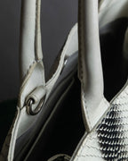 "Vivienne Westwood" Monotone python leather handbag